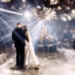 Portrait,Of,Newlyweds,First,Wedding,Dance.,Just,Married,Couple,Dancing